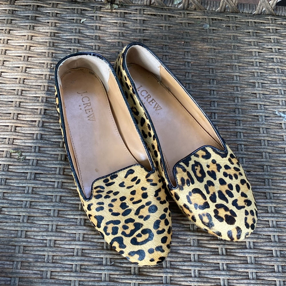 J Crew Animal Print Flats 6.5